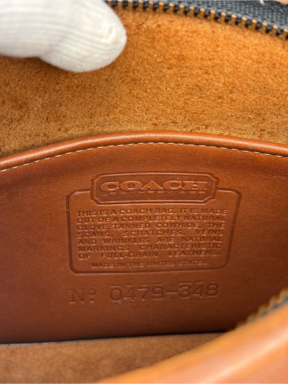Vintage Coach 348 Brown Leather Crossbody Shoulder Bag Made in USA - Picture 16 of 16
